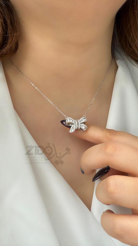 سرویس نقره زنانه عیار ۹۲۵ مدل پاپیون کد SS1002