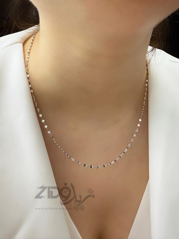 زنجیر نقره زنانه ایتالیایی مدل پولکی کد CH2211