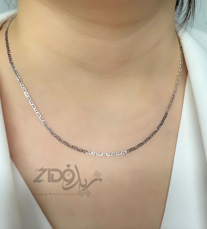 زنجیر نقره زنانه ایتالیایی مدل ملوانی کد CH2214