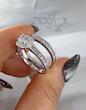 حلقه پشت حلقه نقره زنانه مدل مرسا کد SR1003