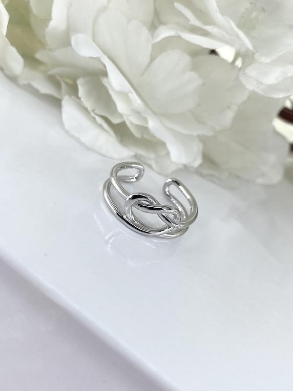انگشتر نقره زنانه عیار ۹۲۵ مدل گره کد R1053