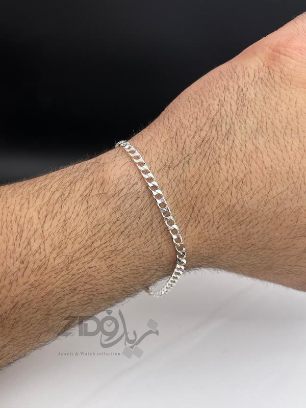 دستبند نقره مردانه