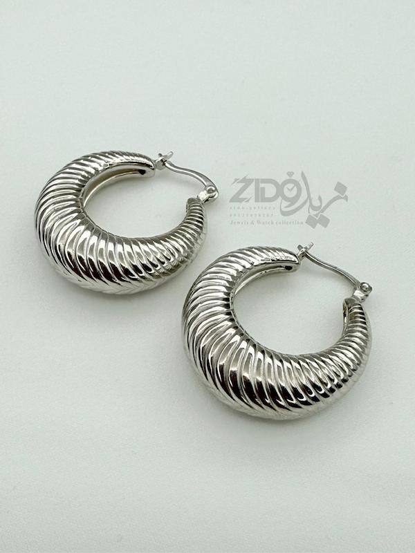 گوشواره های نقره زنانه مدل حلزونی کد ER1032