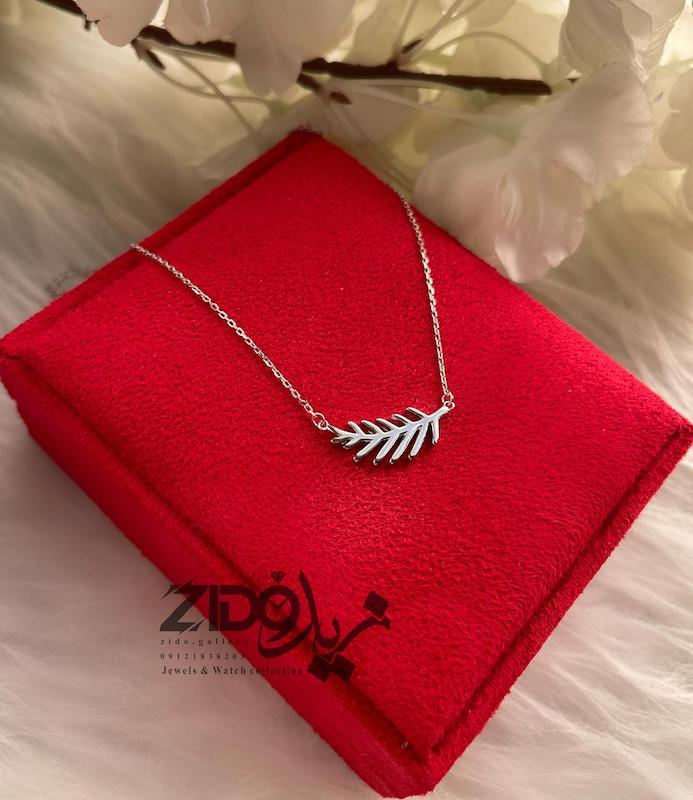 گردنبند نقره زنانه مدل گندم