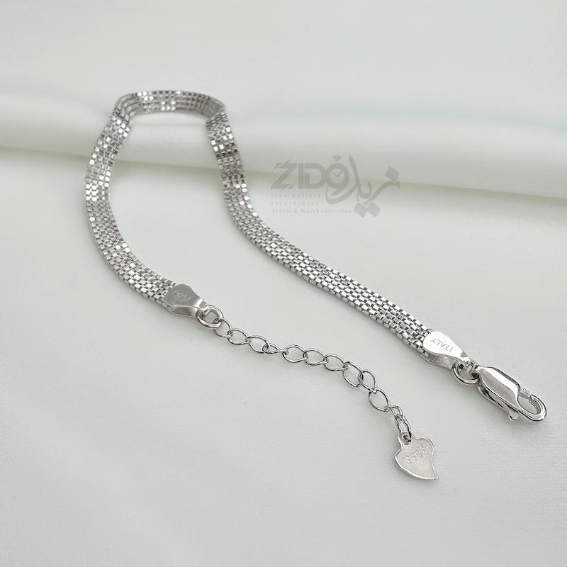 دستبند زنانه نقره ایتالیا مدل رویال کد B1059