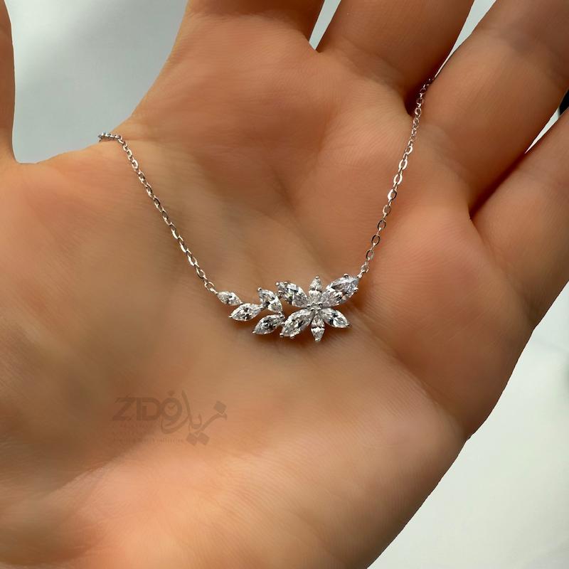 گردنبند زنانه نقره مدل مارکازیت کد N1086