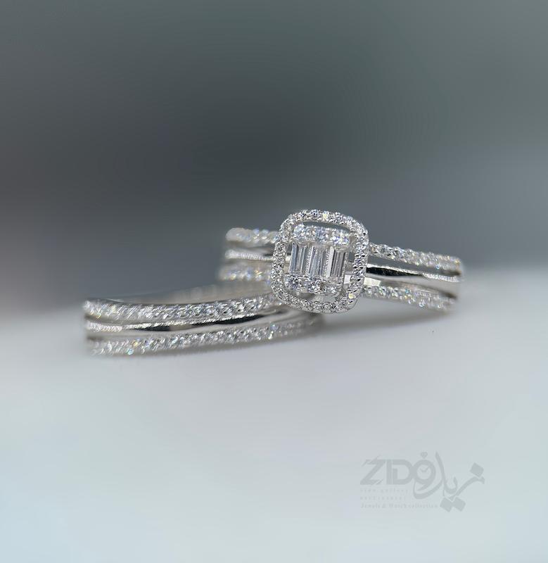 حلقه پشت حلقه زنانه نقره مدل ملینا کد SR1005