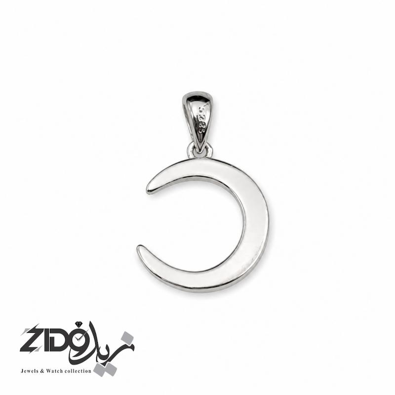 پلاک نقره زنانه عیار ۹۲۵ مدل ماه کد PL1021