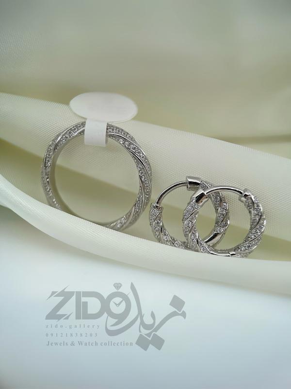گوشواره نقره عیار ۹۲۵ مدل پیچی کد ER1023
