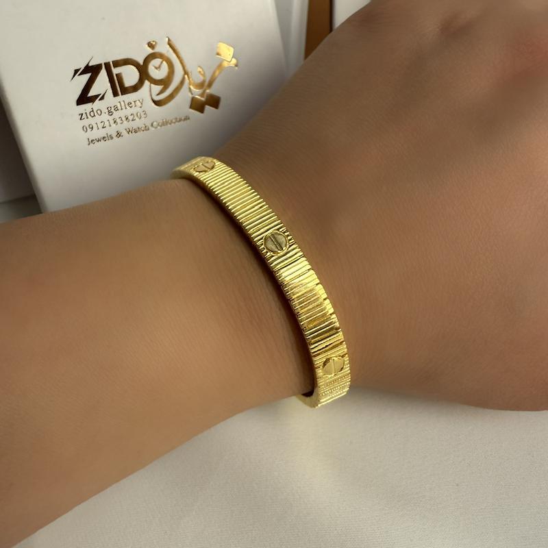 دستبند نقره زنانه عیار ۹۲۵ مدل کارتیه آنلیمیتد کد B1077