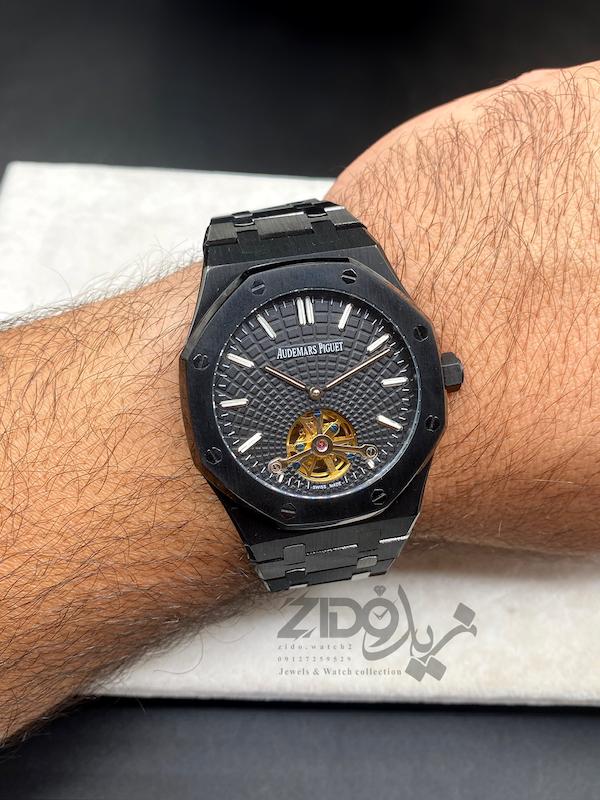 ساعت مردانه ای پی اتوماتیک فول مشکی AP - Royal Oak 1270ABG