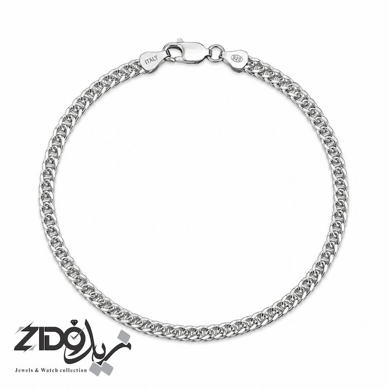 دستبند نقره مردانه عیار ۹۲۵ ایتالیایی مدل میرو کد BT3070