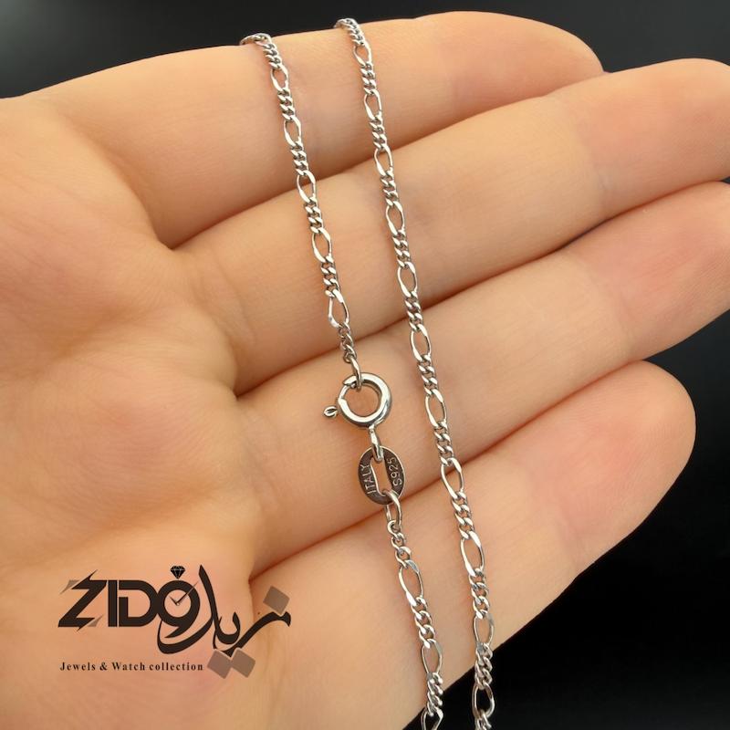 گردنبند نقره زنانه عیار ۹۲۵ مدل فیگارو