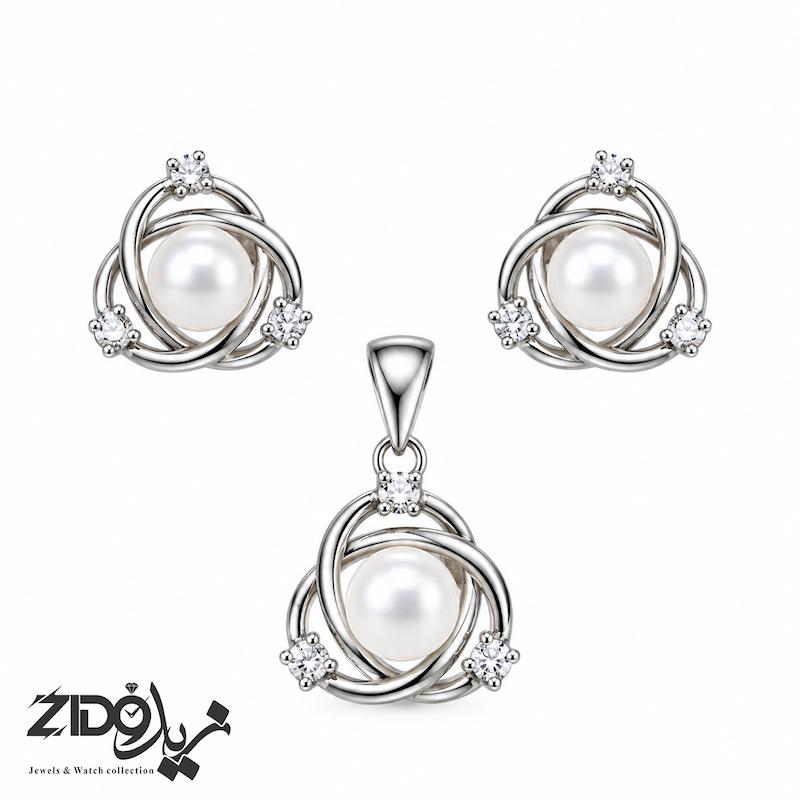 نیمست نقره زنانه عیار ۹۲۵ مدل زحل کد H1086