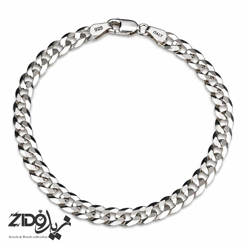 دستبند مردانه نقره ایتالیایی مدل کارتیه ژیلتی کد BT3066