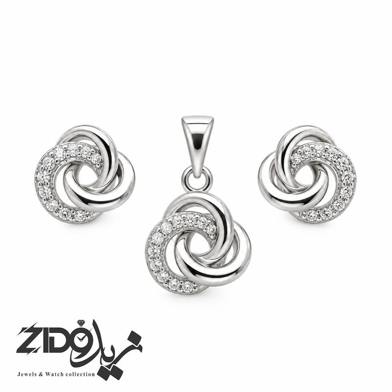 نیمست نقره زنانه عیار ۹۲۵ مدل سلین کد H1043