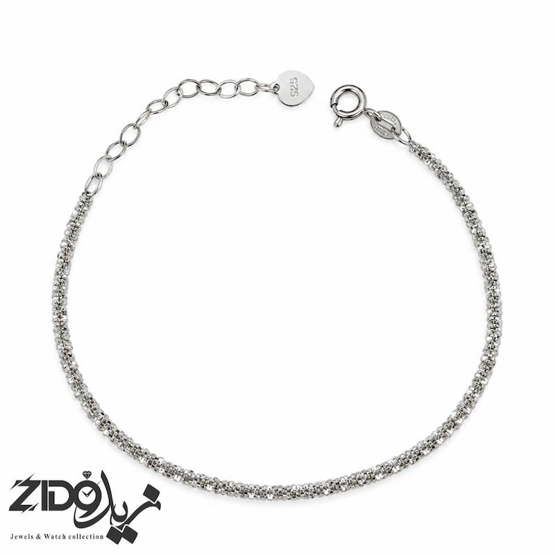 دستبند نقره زنانه عیار ۹۲۵ ایتالیایی مدل خاویاری کد B1083