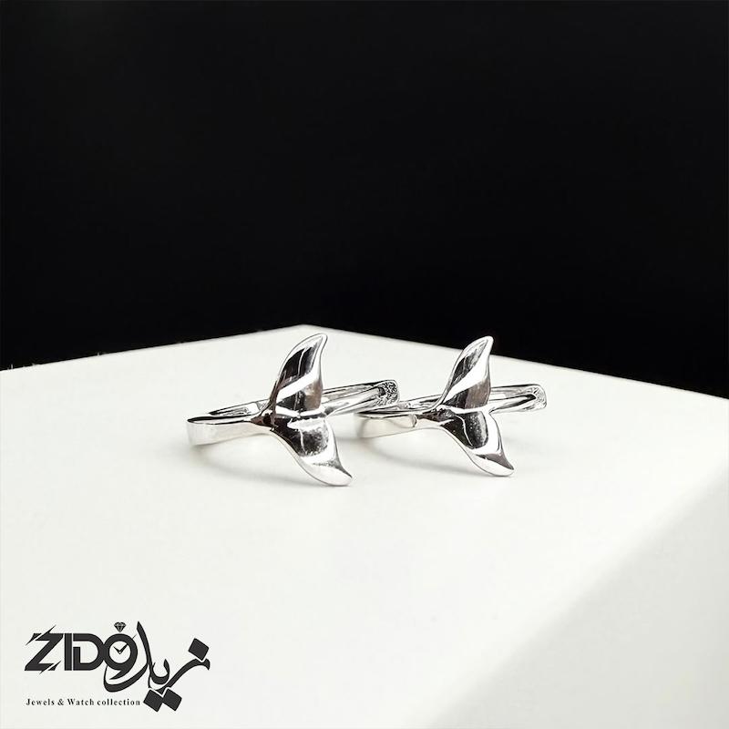 گوشواره نقره زنانه عیار ۹۲۵ مدل دم وال کد ER1057