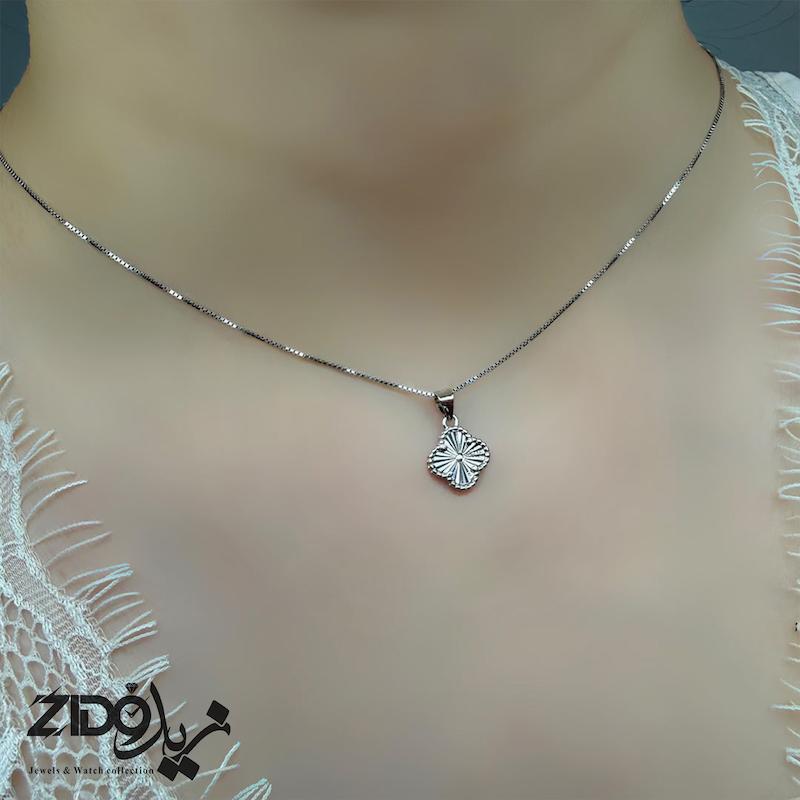نیمست نقره زنانه عیار ۹۲۵ مدل ونکلیف تراش کد H1092