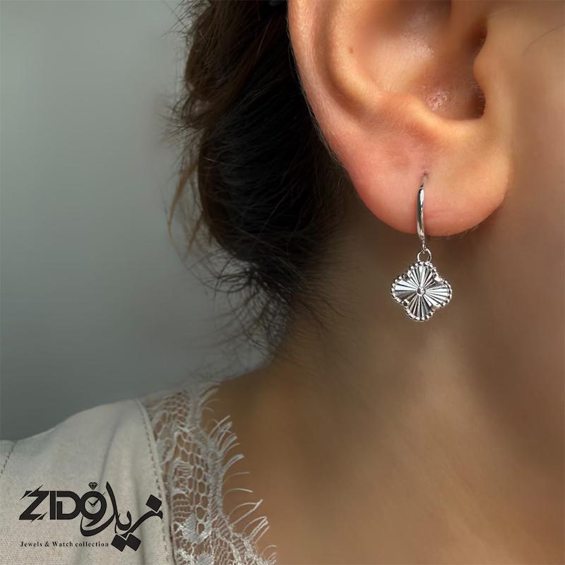 نیمست نقره زنانه عیار ۹۲۵ مدل ونکلیف تراش کد H1092