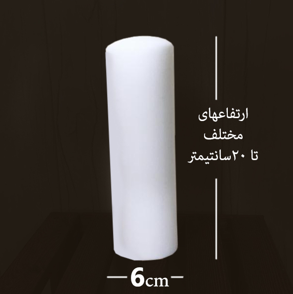 قالب شمع سر محدب  طرح مینو قطر 6 