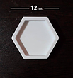 قالب سیلیکونی زیرگلدانی شش ضلعی قطر 12cm