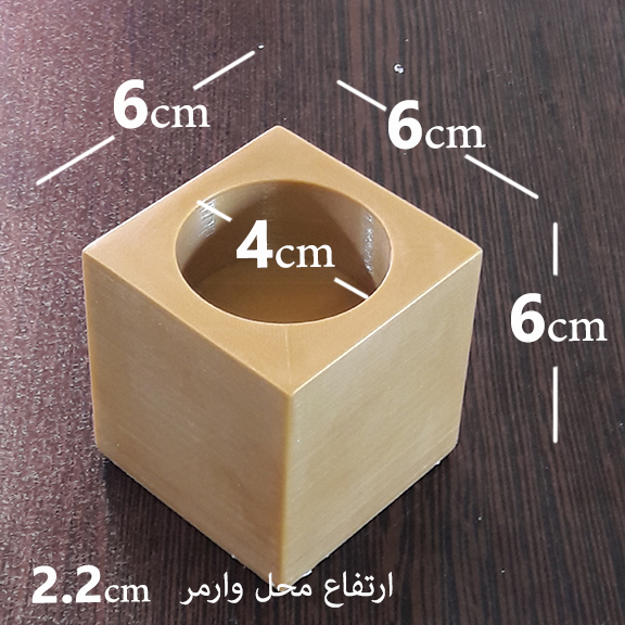 لوازم شمع سازی قالب سیلیکونی جاشمعی طرح مکعب 