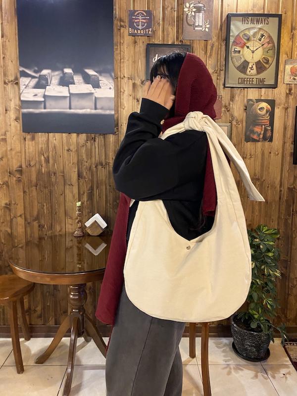 توتبگ زنانه کتان مدل سرویا گره ای