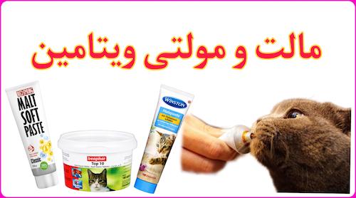 مالت و مولتی ویتامین گربه