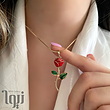 گردنبند گل رز ژوپینگ