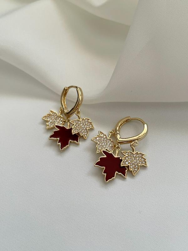 گوشواره آویز برگ veideni