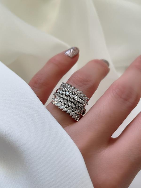 انگشتر گندم رنگ سیلور ژوپینگ