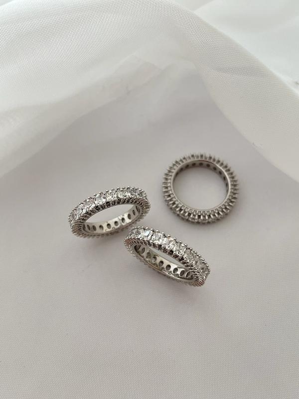 انگشتر فول نگین تنیسی ژوپینگ