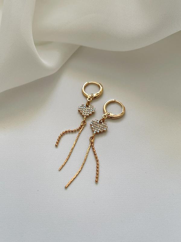 گوشواره قلب ژوپینگ