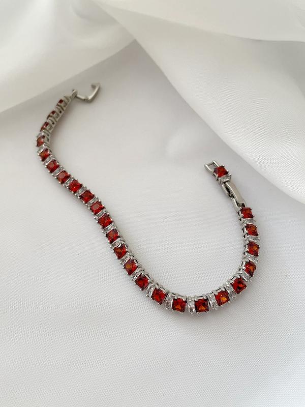 دستبند نگین قرمز ژوپینگ