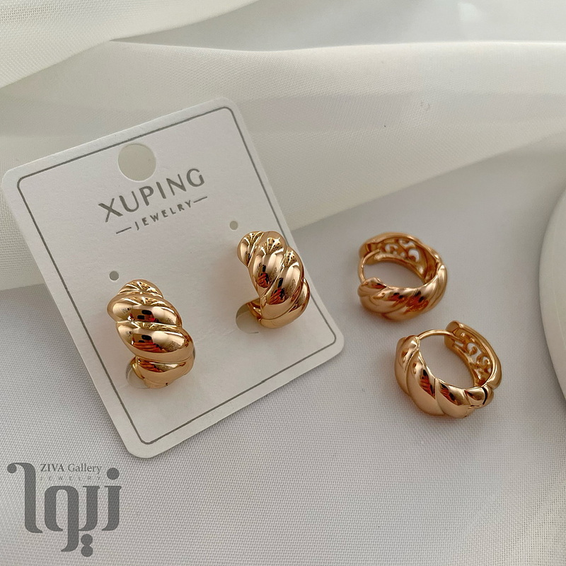 گوشواره حلقه ای پیچ ژوپینگ