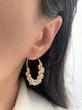 گوشواره حلقه ای با نگینهای کریستالی UBL