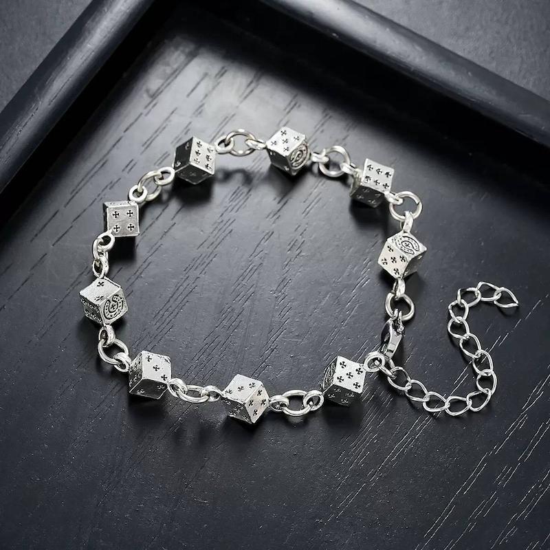 دستبند استیل کروم هارتز تاس 