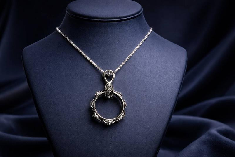 گردنبند سیاه قلم زنجیر ویتالی