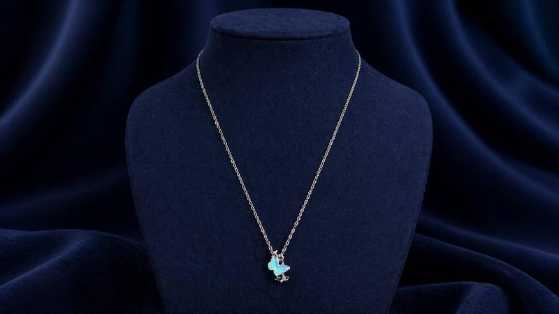 گردنبند استیل پروانه فانتزی