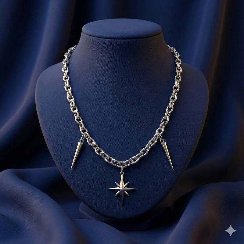 گردنبند ستاره اسپایک دار