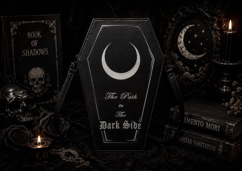کیف گوتیک تابوتی چرم dark side
