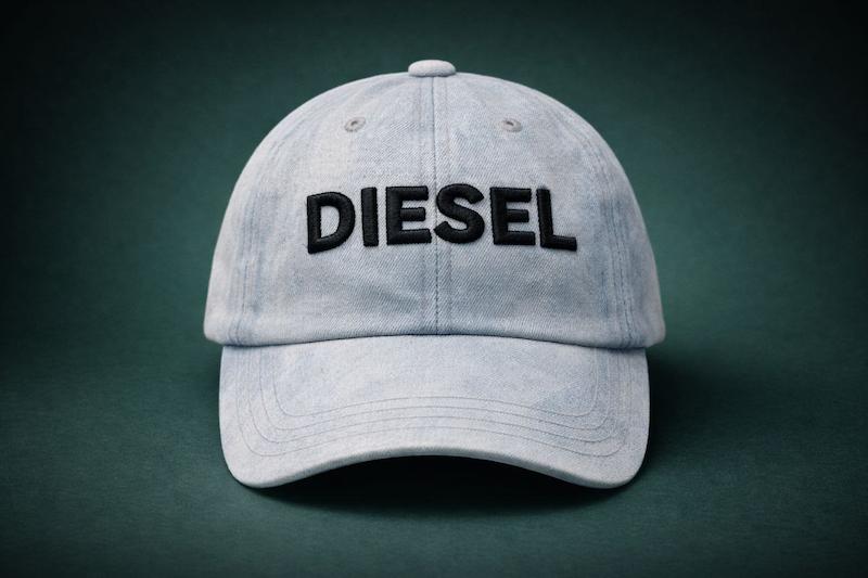 کلاه بیسبالی جین گلدوزی طرح DIESEL