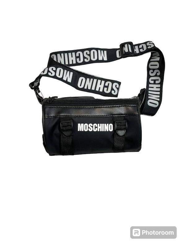 کیف مشکی استوانه ای MOSCHINO