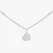 گردنبند نقره عیار ۹۲۵ زنانه با نگین زیرکونیا قلبی – مدل سولیتیر