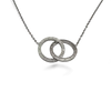 گردنبند نقره زنانه بولگاری دوحلقه – عیار 925