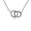 گردنبند نقره زنانه بولگاری دوحلقه – عیار 925