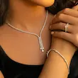 سرویس نقره زنانه مدل کراواتی