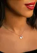 گردنبند نقره زنانه مدل قلب و پروانه