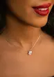 گردنبند نقره زنانه طرح بادبزن متحرک